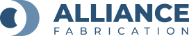 Alliance Fabrication company logo with a stylized blue eye mark next to the sans-serif wordmark.